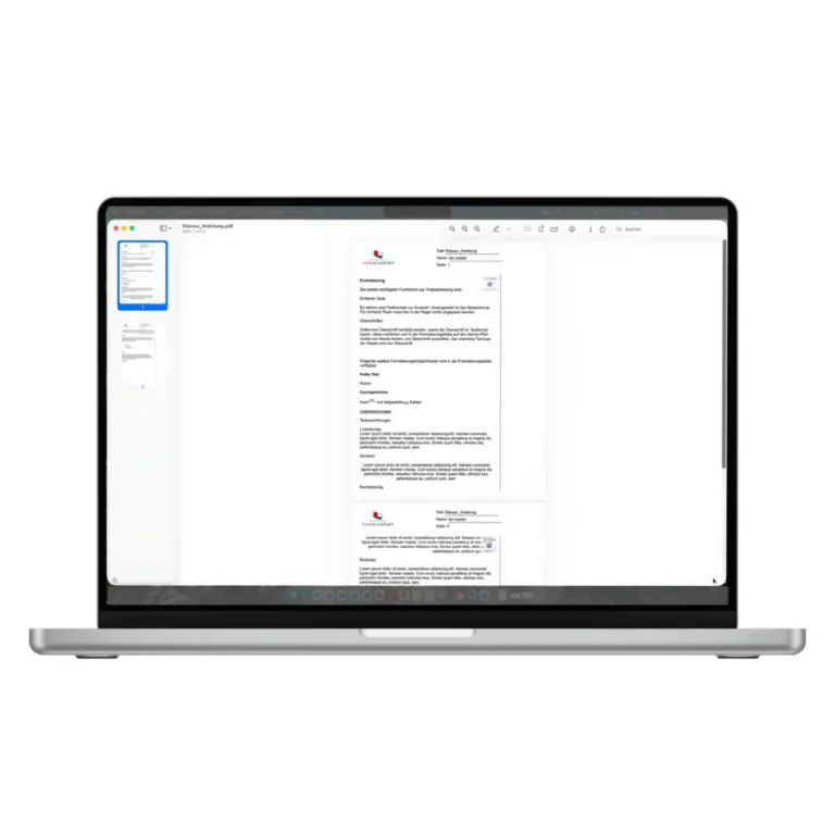 Digitale Steuerberaterprüfung_Kurs Tax Academy_Lösung als PDF generieren